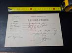 Laissez-Passer WOI - Frans Document wo1 ww1 Meurthe Moselle, Ophalen of Verzenden, Landmacht
