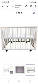 Box met Wieltjes Standaard Wit + Matras Box Comfort + Boxkle, Kinderen en Baby's, Boxen, Ophalen of Verzenden, Zo goed als nieuw