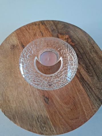 Kosta Boda  Orrefors Kandelaar discus  Kristal beschikbaar voor biedingen