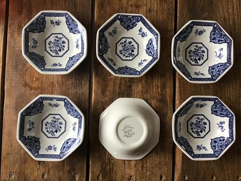 6 stuks Royal Staffordshire Schaaltjes Old Pekin Ironstone, Antiek en Kunst, Antiek | Porselein, Ophalen of Verzenden