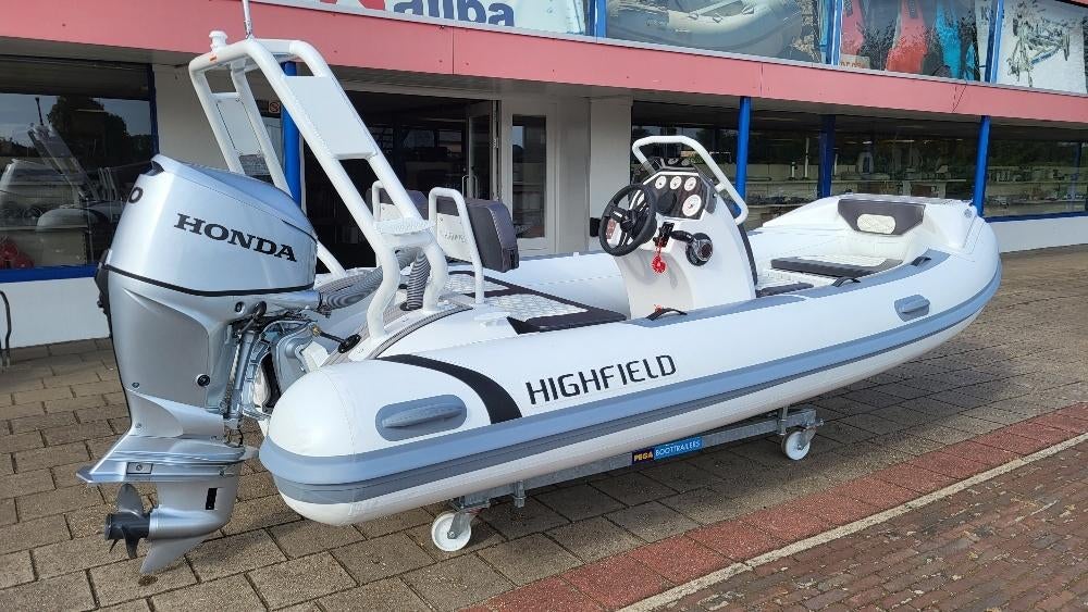 Highfield Ribs Rutgers Recreatie, Aluminium, Nieuw, Benzine, Minder dan 70 pk