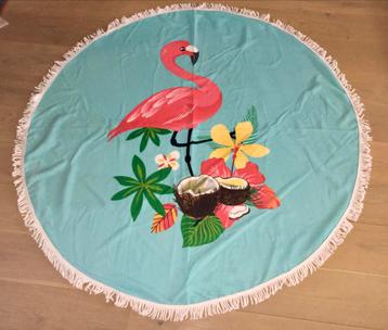 Nieuw strandlaken flamingo beschikbaar voor biedingen