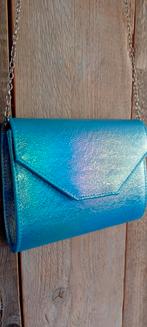 Holografische/Metalic clutch van Bulaggi!, Sieraden, Tassen en Uiterlijk, Kettingen, Ophalen of Verzenden, Nieuw, Blauw, Overige materialen