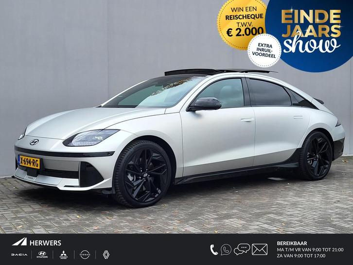Hyundai IONIQ 6 First Edition AWD 77.4 kWh Automaat / 100% S, Auto's, Hyundai, Bedrijf, Te koop, IONIQ 6, 360° camera, 4x4, ABS