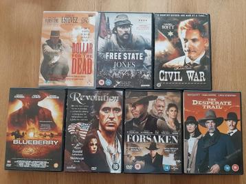 Partij 7 Western dvd's o.a. Forsaken Blueberry Revolution beschikbaar voor biedingen