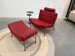 Leolux Volare Fauteuil rood leer Design stoel Poef, Huis en Inrichting, Fauteuils, Leolux, Nieuw, Leer, Ophalen of Verzenden