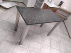 Prachtige tafel met dik granieten blad, Huis en Inrichting, Ophalen, 100 tot 150 cm, 50 tot 100 cm, Zo goed als nieuw