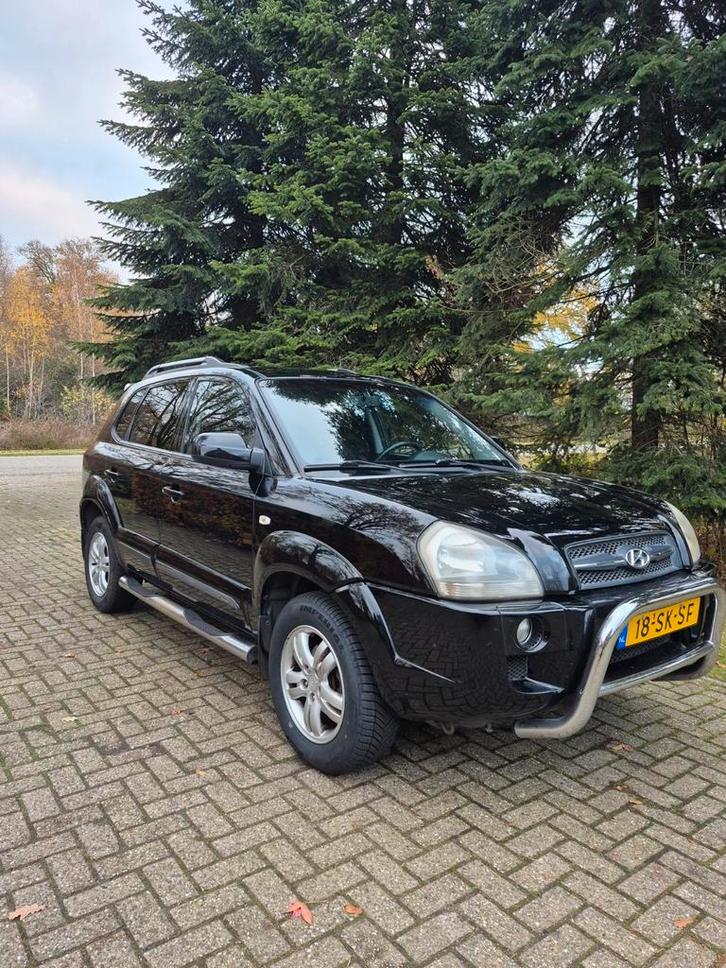 Hyundai Tucson 2.0 I 2WD 2006 Zwart, Auto's, Hyundai, Particulier, Tucson, Airconditioning, Centrale vergrendeling, Parkeersensor