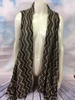 College style Italy gebreid vest maat M/L  (4B46), Tweedehands verkoop, Bruin, Ophalen of Verzenden, Tweedehands verkoop