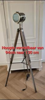 Staande lamp  verstelbaar studiolamp  zoeklicht tripot zgan, Huis en Inrichting, Lampen | Vloerlampen, Ophalen, 100 tot 150 cm
