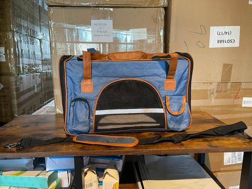 Honden/Katten Tas Blauw, Dieren en Toebehoren, Hondenmanden, Nieuw, Katoen, Ophalen of Verzenden