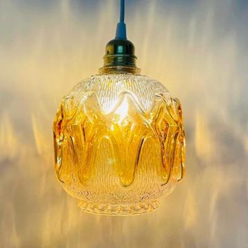 vintage LAMP glas messing MidCentury Murano retro Hotel Chic beschikbaar voor biedingen