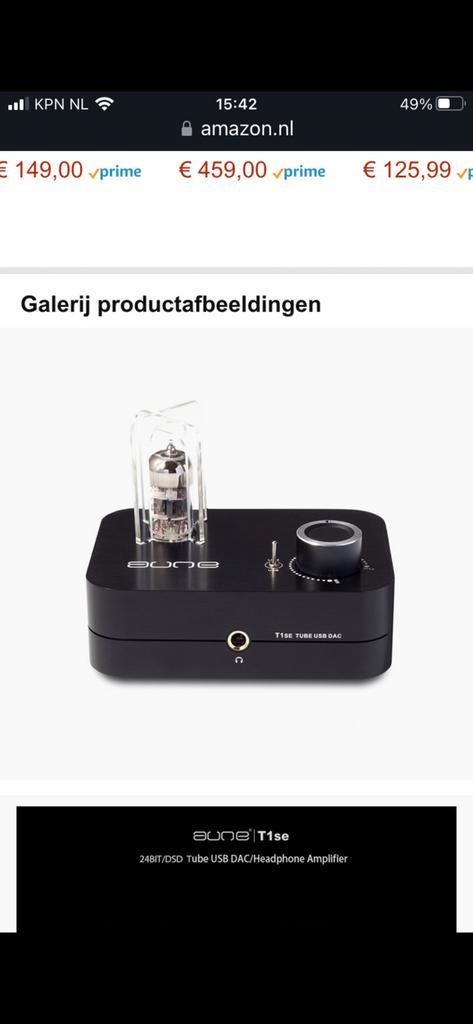 Aune T1se buizen DAC voorversterker koptelefoonversterker, Audio, Tv en Foto, Buizenversterkers, Buis of Buizen, Ophalen of Verzenden