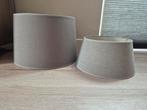 2x lampenkap lampenkappen grijs stof, Huis en Inrichting, Lampen | Lampenkappen, Ophalen of Verzenden, Zo goed als nieuw, Grijs