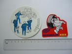 sticker oud TRAKTOR tractor landbouw boer strip radio retro, Verzamelen, Stickers, Verzenden, Zo goed als nieuw, Bedrijf of Vereniging