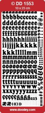 Doodey DD 1553 letters en tekens wit stickervel, Hobby en Vrije tijd, Stickers en Plaatjes, Ophalen of Verzenden, Nieuw, Sticker