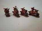 Warhammer 40K set Chaos Bikers, Chaos Space Marines, Figuurtje(s), Ophalen of Verzenden, Geverfd, Warhammer 40000