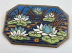 Art nouvau  Emaille Broche, Sieraden, Tassen en Uiterlijk, Antieke sieraden, Verzenden, Overige materialen, Broche