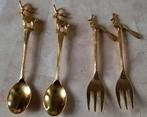 @Klevering rendier vorkjes en pauw lepeltjes, Huis en Inrichting, Ophalen of Verzenden, Nieuw, Los bestek