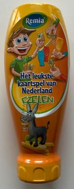 Ezelen kaartspel in metalen REMIA fles gezelschapsspel, Ophalen of Verzenden, Zo goed als nieuw, Overige typen