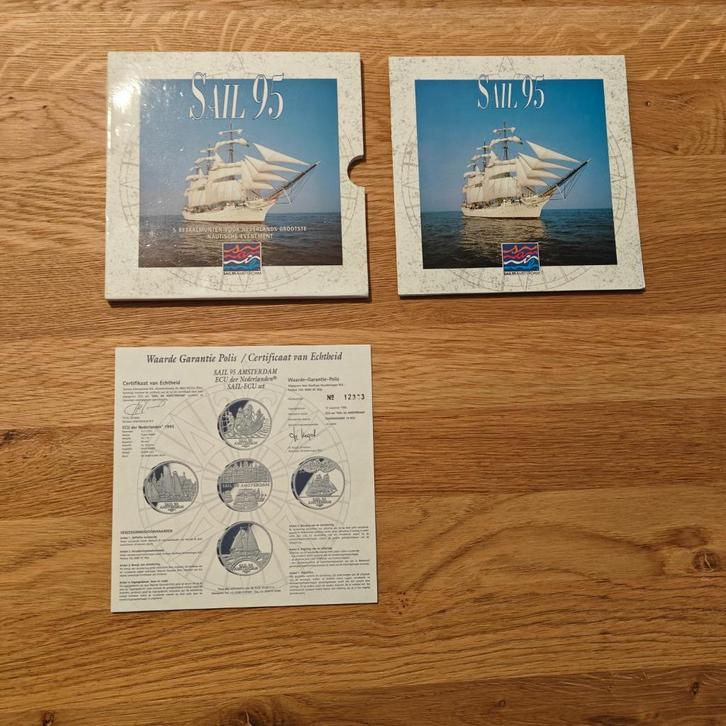 Sail-ECU set Sail '95, Postzegels en Munten, Munten | Nederland, Setje, Overige waardes, Koningin Beatrix, Ophalen of Verzenden