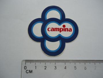 sticker oud CAMPINA ijs logo retro roermond ijs fabriek vint beschikbaar voor biedingen