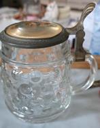 Oude bierpul met tinnen deksel, Ophalen of Verzenden