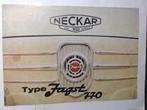 Neckar Jagst 770 vouwfolder Duits 1960 Fiat, Boeken, Auto's | Folders en Tijdschriften, Ophalen of Verzenden, Zo goed als nieuw