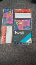 Cassettebandjes 60 minuten diverse merken 45 stuks, Gebruikt, Overige genres, Ophalen of Verzenden, Voorbespeeld