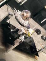 Salontafel, tafel glas, Ophalen, Gebruikt, 100 tot 150 cm, 50 tot 100 cm