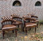 Chesterfield bureaustoel / eetkamerstoel / fauteuil, Huis en Inrichting, Ophalen, Bruin, Zo goed als nieuw, Bureaustoel