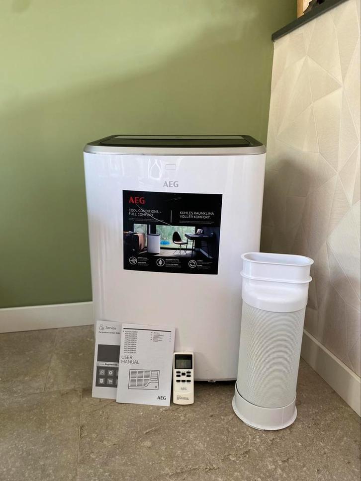 Mobiele airco - AEG ChillFlexPro (AXP26U338CW), Witgoed en Apparatuur, Airco's, Zo goed als nieuw, Ventileren, Afstandsbediening