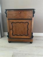 Antiek Hollands Vestibule Kastje Mahonie en zwarte accenten, Antiek en Kunst, Antiek | Meubels | Kasten, Ophalen