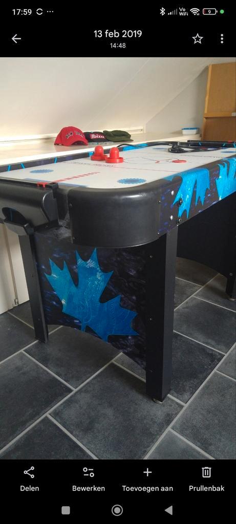 Air Hockey Tafel - Plezier voor jong en oud!, Hobby en Vrije tijd, Gezelschapsspellen | Bordspellen, Gebruikt, Een of twee spelers