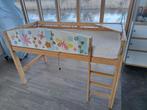 Houten Life Time hoogslaper 200x90 met Auping bedspiraal, Ophalen, Gebruikt, 90 cm, Eenpersoons