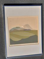 Harr Scheffer linodruk Limburg landschap, Ophalen of Verzenden