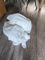 Witte tijkstof met badstof laag - 10 meter, Ophalen, Overige maten, Wit, Overige typen