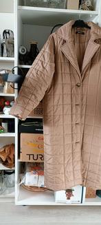 Cognac Gewatteerde Mantel - Gina Tricot - Maat M, Maat 38/40 (M), Bruin, Gina Tricot, Ophalen of Verzenden