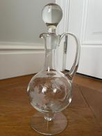Karaf wijn olijfolie hand geblazen, Antiek en Kunst, Ophalen of Verzenden