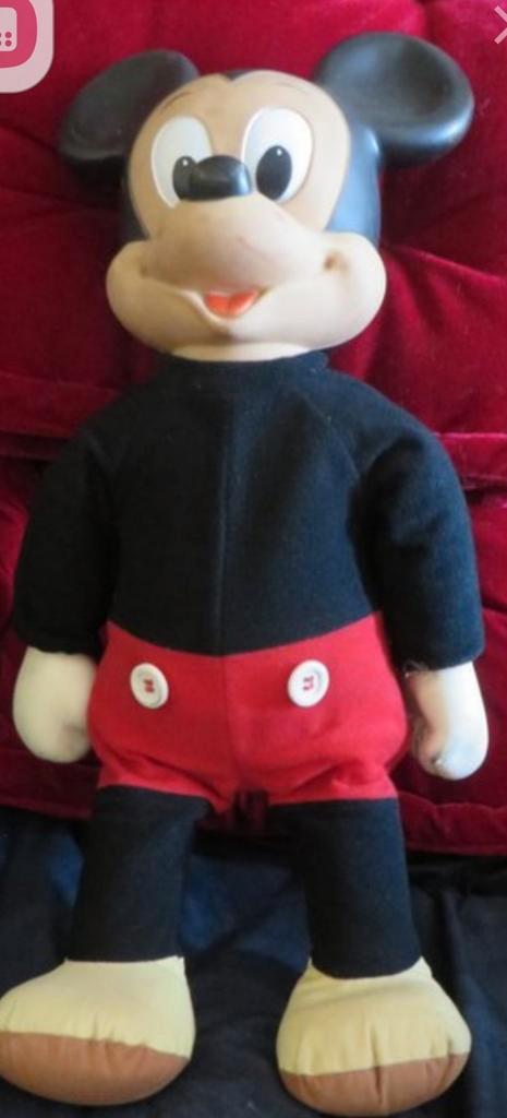 1960 Mickey Mouse loopt zonder batterijen, Verzamelen, Disney, Zo goed als nieuw, Beeldje of Figuurtje, Mickey Mouse, Ophalen of Verzenden