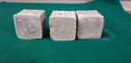Theelicht houders van steen, beton look, 3 stuks, Ophalen of Verzenden