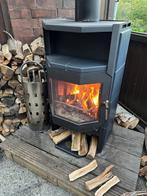 Prachtige Deense Scan Houtkachel Keramisch bekleed 6 kw., Huis en Inrichting, Kachels, Ophalen, Houtkachel, Zo goed als nieuw