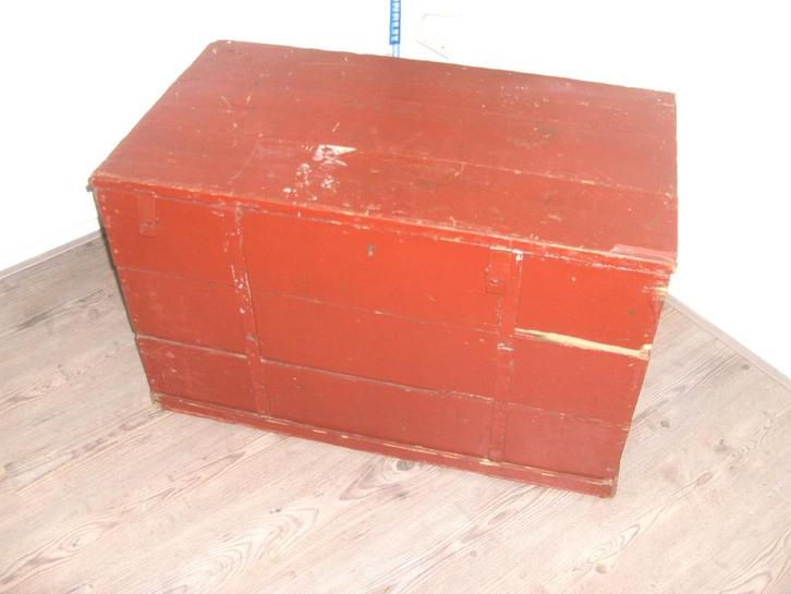 Antieke dekenkist, Huis en Inrichting, Woonaccessoires | Kisten, Gebruikt, 50 tot 75 cm, 50 tot 75 cm, 50 tot 100 cm, Ophalen