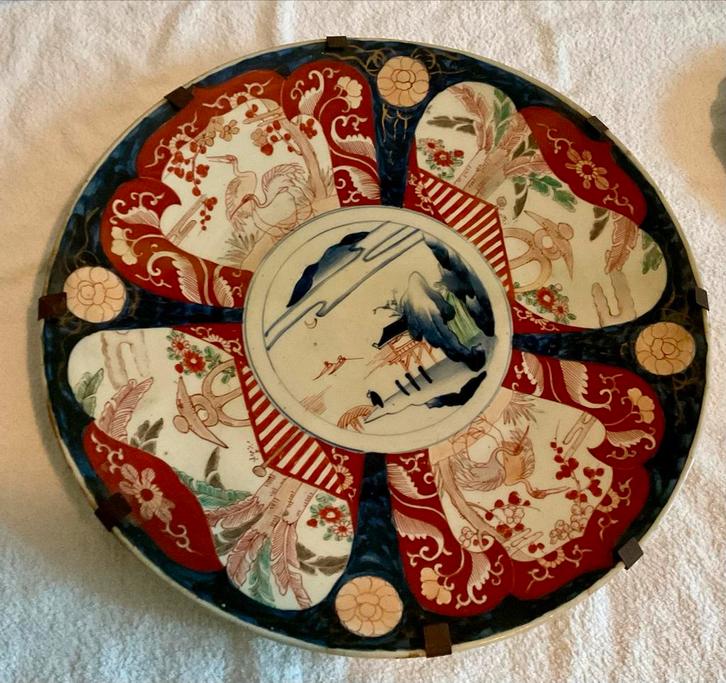 Imari Porseleinen Bord, Verzamelen, Speldjes, Pins en Buttons, Gebruikt, Speldje of Pin, Dier of Natuur, Verzenden