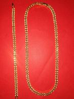 Rolex set 18 karaat goud gold plated, Sieraden, Tassen en Uiterlijk, Kettingen, Ophalen of Verzenden, Nieuw, Goud, Goud