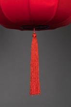 Dutchbone Suoni Chinees Pendant Lamp Large Rood NIEUW, Huis en Inrichting, Lampen | Hanglampen, Ophalen of Verzenden, Nieuw, 75 cm of meer