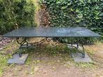 Grote tuintafel (2.4 x 1.2 meter) - massief granieten blad, Tuin en Terras, Ophalen, Gebruikt, Rechthoekig, Overige materialen