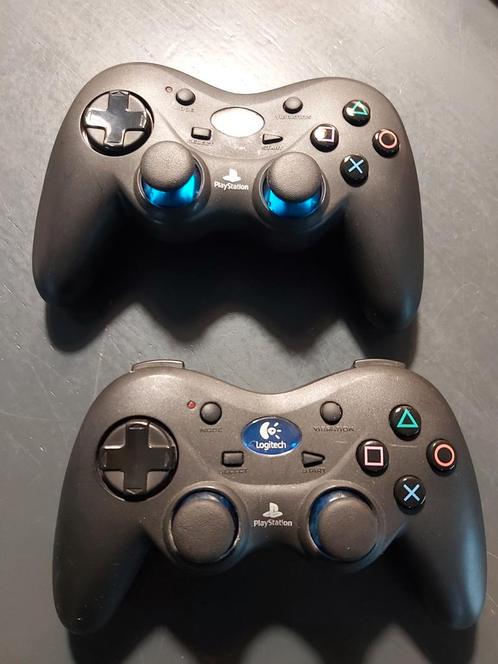 2x Logitech draadloze controller excl dongle, Spelcomputers en Games, Spelcomputers | Sony PlayStation Consoles | Accessoires