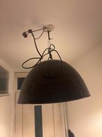 2x Industriële Hanglampen - Zwart/Goud, Huis en Inrichting, Lampen | Hanglampen, Ophalen of Verzenden, Gebruikt, Metaal, Minder dan 50 cm