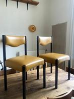 Retro pastoe stoelen, Huis en Inrichting, Pastoe / Retro / Vintage, Twee, Leer, Ophalen